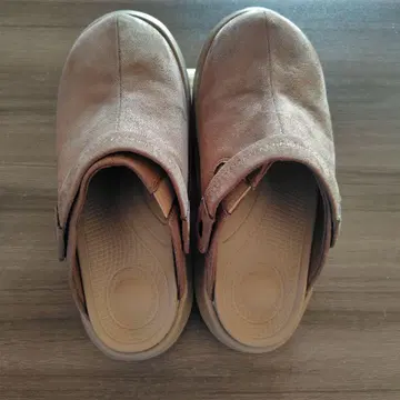 브라운 스웨이드 발바닥 건강 사보 슈즈