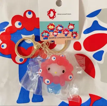 헬로키티 산리오 미야쿠미야쿠 클리어 컬러 마스코트 키링