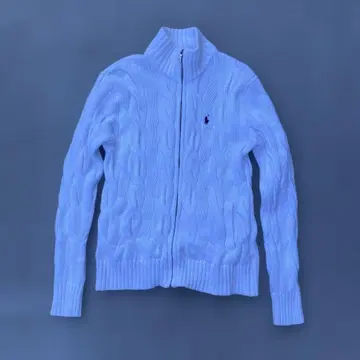 폴로 랄프로렌 케이블 니트 드라이버즈 니트 로고 자수 구제 의류