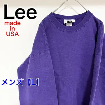 YBI59 [미국제] Lee 맨투맨 [남성용 L] 긴팔 보라색