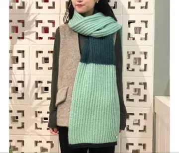 협의 OK POM Amsterdam 니트 머플러 Green