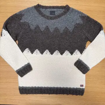 [ 8 ] 이탈리아제 모헤어 혼방 크루넥 니트 ( 노르딕 무늬 )