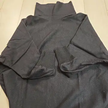 TOMORROWLAND 울 100% 블랙 터틀넥 스웨터