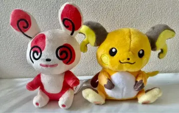 Pokemon fit 봉제 인형 2개 세트 파치래곤 라이츄