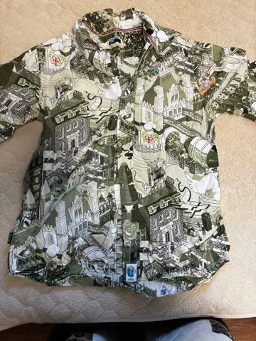 Paul Smith Jeans 아트 프린트 반팔 셔츠 L