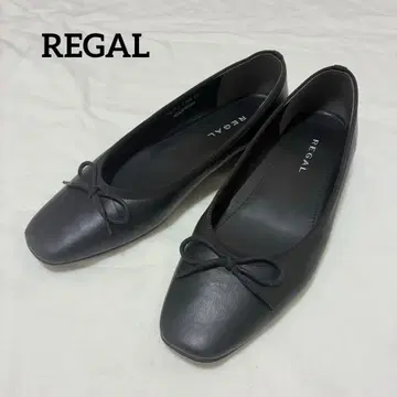REGAL 블랙 플랫슈즈 발레슈즈 블랙 23