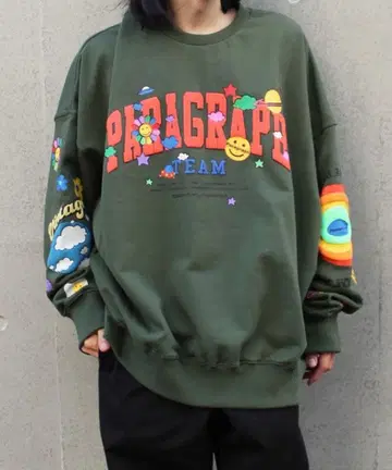 Paragraph 올리브 그린 트레이닝복