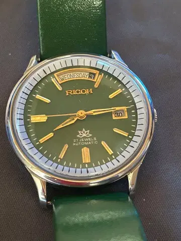 RICOH 자동 와인딩 손목시계 SAKURA 사쿠라 21석
