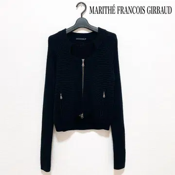 마리떼 프랑소와 저르보 니트 지퍼 자켓 블랙