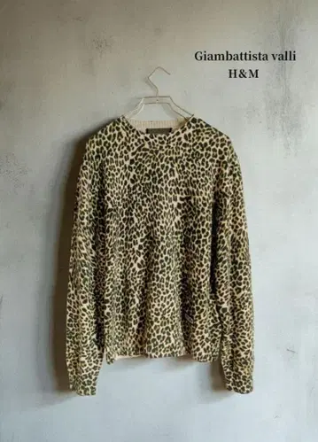 레어 Giambattista Valli H&M 레오파드 무늬 긴팔 니트