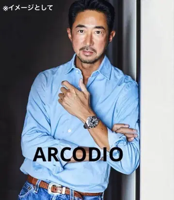 아르코디오 샴브레이 셔츠 라이트 블루 41 L 사이즈 상당