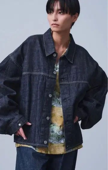 STUNNING LURE KURO iro 크로스 데님 자켓