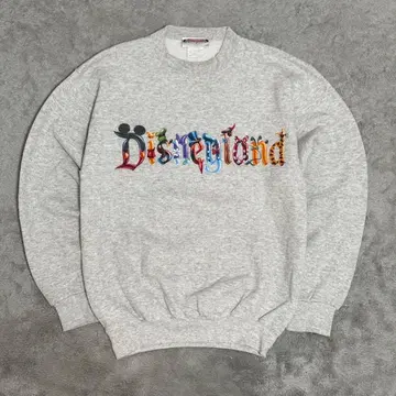 90s Disneyland USA제 맨투맨 그레이 속기모 BX02