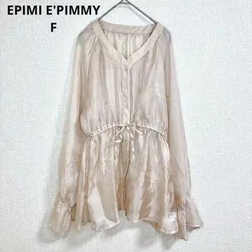 [에피미에피미] 긴팔 블라우스 시어 탑 걸리시, 예쁜 캐주얼