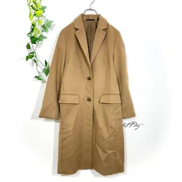 유니클로 캐시미어 울 롱 코트(M) 체스터 브라운 2 버튼