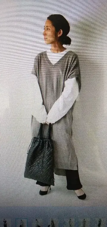 지금 계절에 프레임워크 롱 니트 원피스