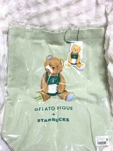 STARBUCKS gelato pique 베어 토트백