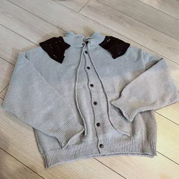 SM2 사만사 레이스 옷깃 전후 2way 가디건 그레이 블랙