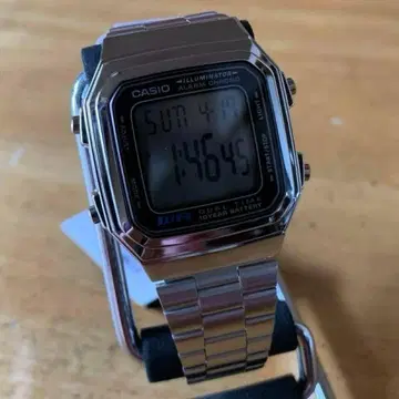 새상품 카시오 CASIO 남성용 손목시계 A178WA-1A 쿼츠 실버