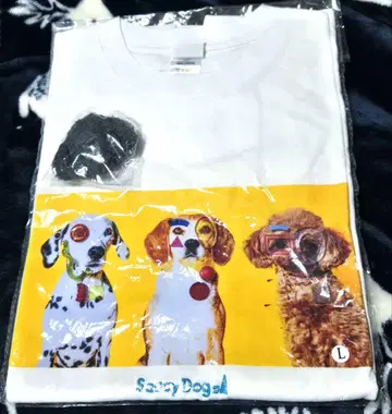 Saucy Dog 사우시 티셔츠 반팔 티셔츠 강아지 인형 키링