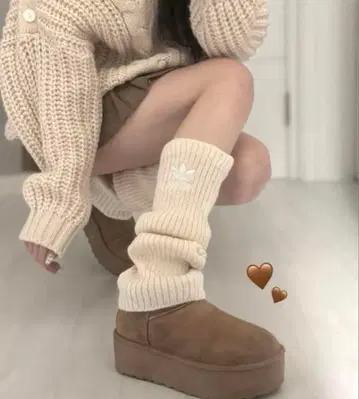 새상품 ] 화이트 1점 아디다스 adidas 리브 레그 워머 루즈 리나티