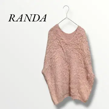 RANDA 란다 기모 핑크 긴팔 니트