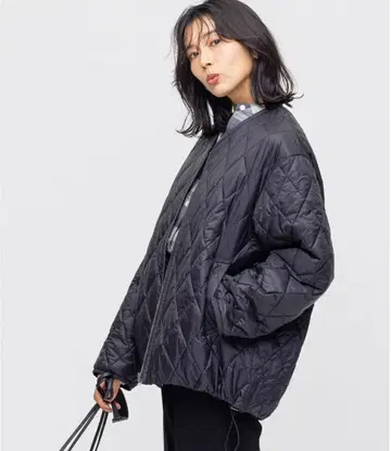 23구 [ Marisol 게재 ] 충전솜 리버서블 숏 블랙 38