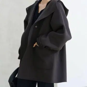 IENA 이에나 SUPER120 더블 페이스 후드 코트 사이즈 36