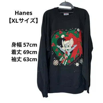 빈티지 Hanes 톰과 제리 크리스마스 맨투맨 [ XL ]