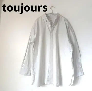 [ 새상품급 ] toujours 투주 코튼 셔츠 오버 사이즈 2