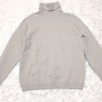 컨디션 최상 UNITEDARROWS 캐시미어 혼방 터틀넥 니트 아이보리