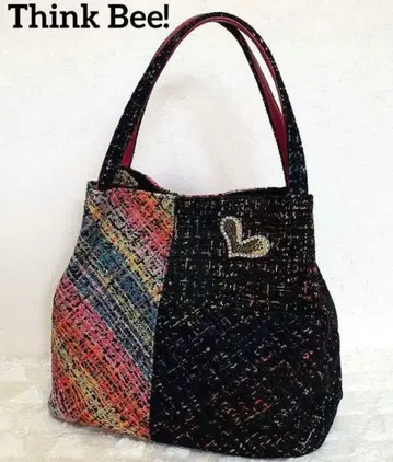 Think Bee! 핸드백 블랙 멀티 컬러