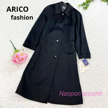 새상품 ARICO FASHION 캐시미어 100% 롱 코트 블랙 S~M