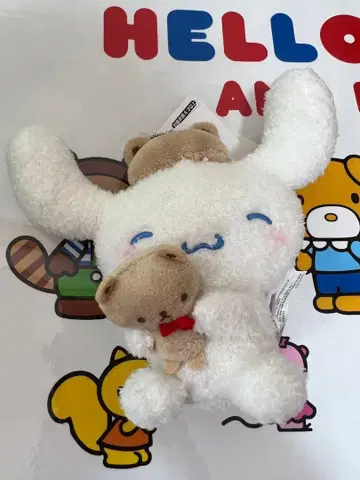 산리오 시나모롤 브라운 마스코트 곰돌이