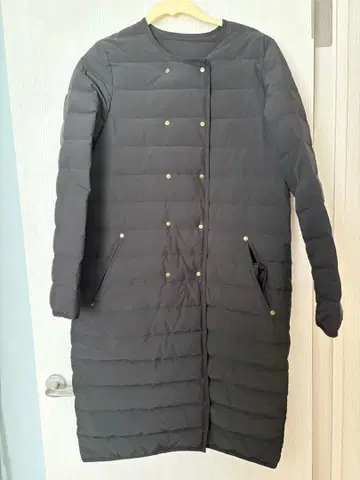 Encachette 다운 코트 (롱) 블랙