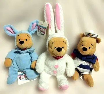 Disney 푸우 코스튬 봉제 인형 3체 세트