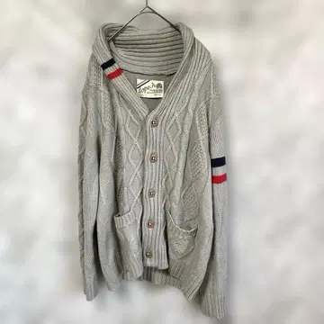 10513 아란 편직 트리코 숄카라 가디건 그레이 LL 구제 의류