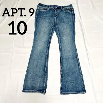 APT. 9 10 부츠컷 데님 라이트 블루 여성용 하의