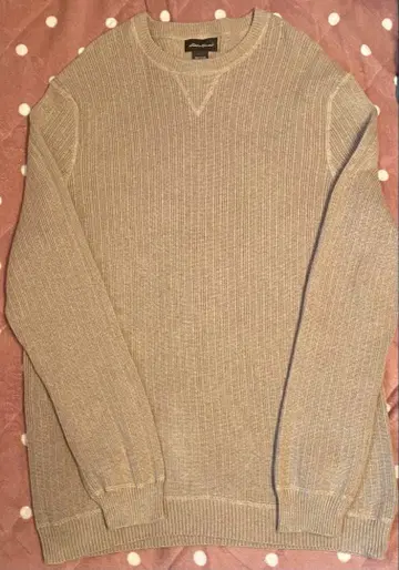 에디 바우어 코튼 니트 베이지 앞V