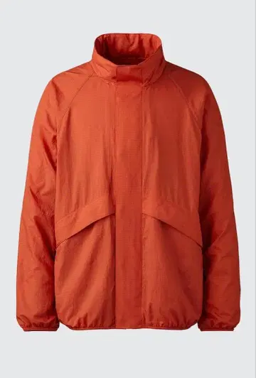 유니클로C 라이트웨이트 스탠드 블루종 오렌지 L