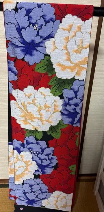 미재단 부쿠레 모란 문양 후쿠로 오비