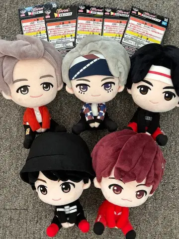 BTS TinyTAN 타이니탄 1번 복권 봉제 인형 세트