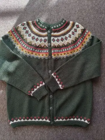 카우친 스웨터 모스그린 L.LL 사이즈