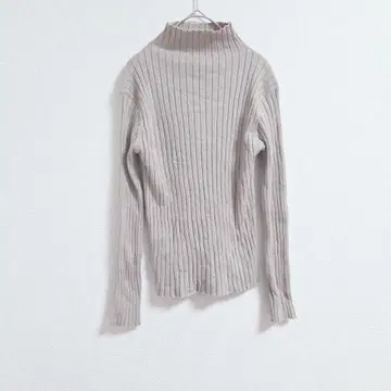 CIAOPANIC TYPY 리브 니트 하이넥 긴팔 ONE 베이지