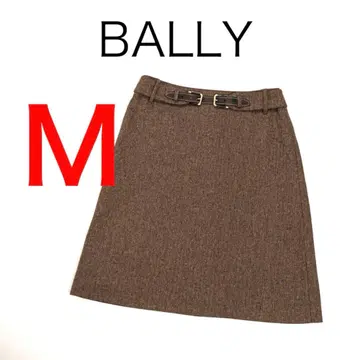 H3350 발리 이탈리아제 울 트위드 스커트 벨트 포함