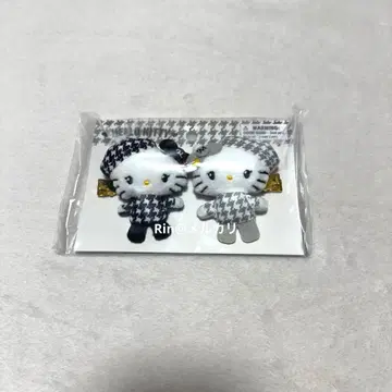 흑백 걸리시 쌍둥이 코디 헤어 클립 키티 미미