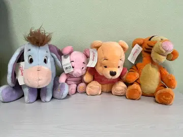 이요르 피글렛 푸우 티거 봉제 인형 세트