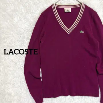 라코스테/캐시미어 혼방 V넥 스웨터 칠드런 스웨터 캐주얼 걸리시