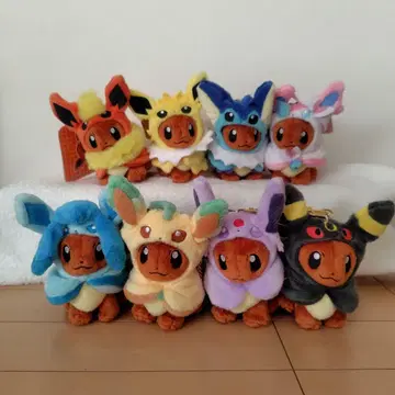 포켓몬 이브이 마스코트 판초 시리즈 8체 세트 판초 이브이