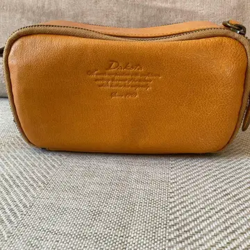 Dakota 오렌지 가죽 오사이후 숄더백